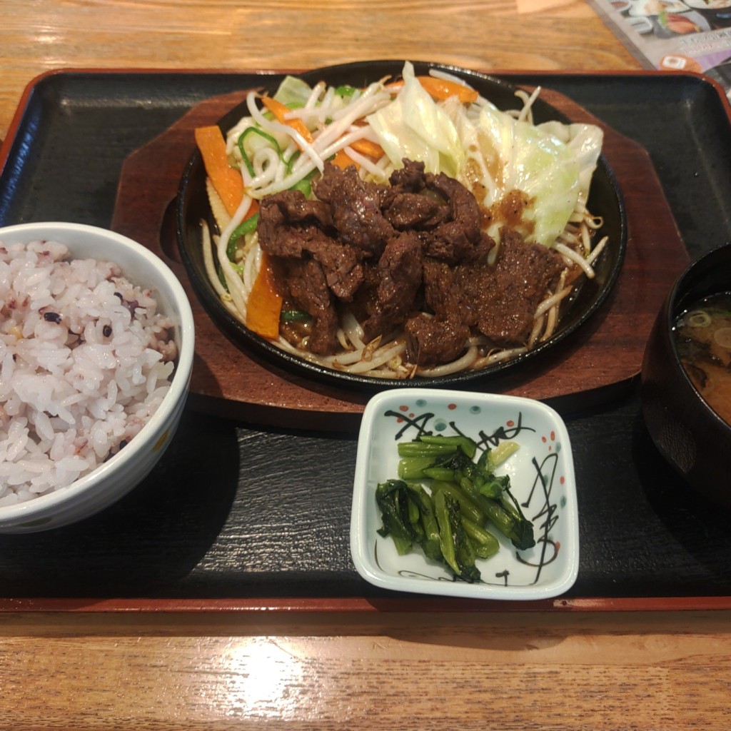 ユーザーが投稿した野菜肉ステsの写真 - 実際訪問したユーザーが直接撮影して投稿した芝和食 / 日本料理和食れすとらん 天狗 蕨店の写真