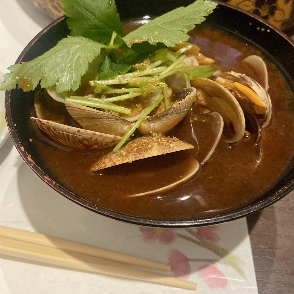 ユーザーが投稿したアサリ汁の写真 - 実際訪問したユーザーが直接撮影して投稿した下加茂寿司大漁寿司 川西店の写真