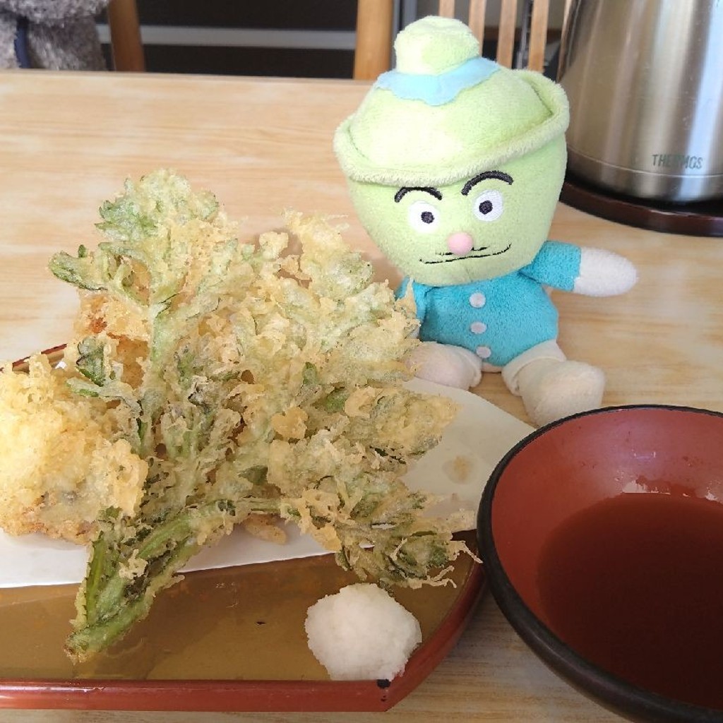 ユーザーが投稿した牡蠣の天ぷら単品の写真 - 実際訪問したユーザーが直接撮影して投稿した関宿台町うどん長命庵の写真