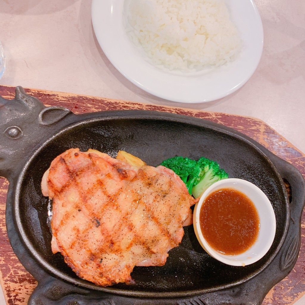 ユーザーが投稿したチキンステーキLunchの写真 - 実際訪問したユーザーが直接撮影して投稿した代々木ステーキフォルクス西参道店の写真