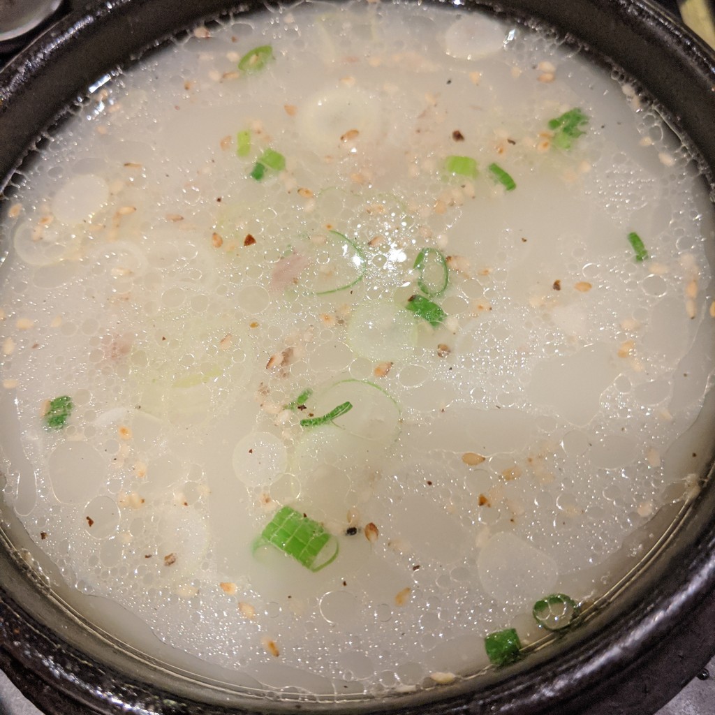 ユーザーが投稿したコムタンスープの写真 - 実際訪問したユーザーが直接撮影して投稿した豊岡町焼肉焼肉Dining 零の写真