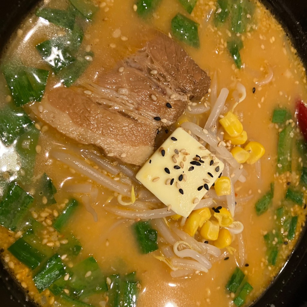 ユーザーが投稿した味噌ラーメンの写真 - 実際訪問したユーザーが直接撮影して投稿した末広中華料理萬福の写真