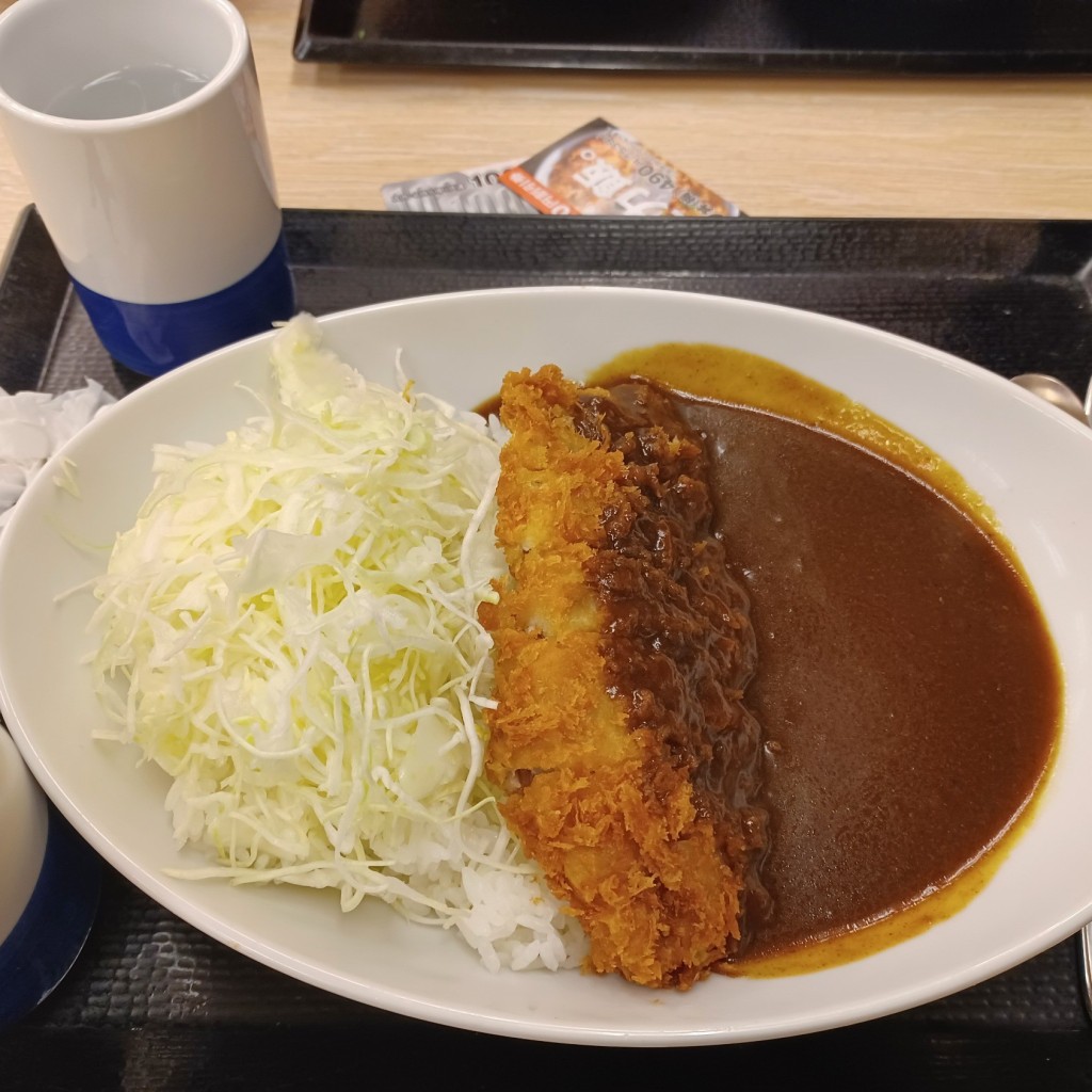 ユーザーが投稿したカツカレー(梅)の写真 - 実際訪問したユーザーが直接撮影して投稿した粉浜とんかつかつや 大阪住之江粉浜店の写真