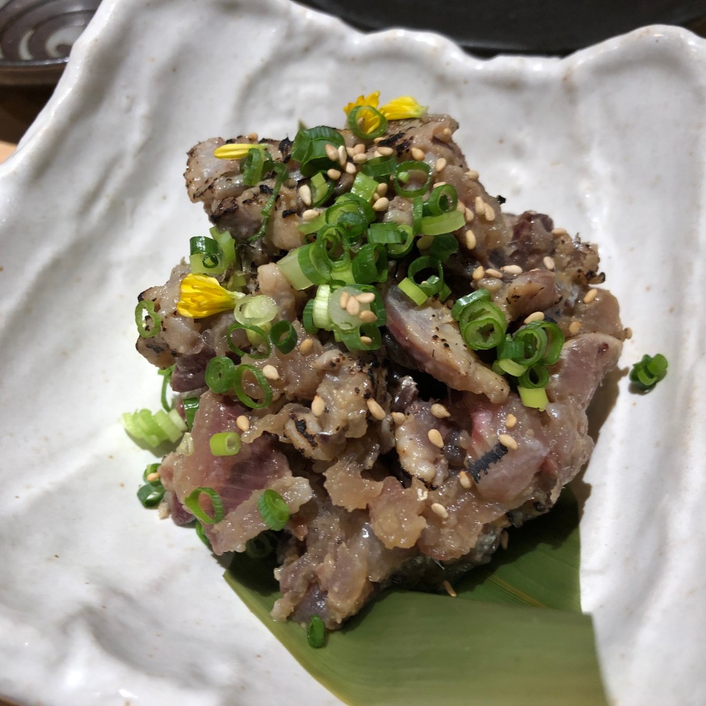 ユーザーが投稿した鯵なめろうの写真 - 実際訪問したユーザーが直接撮影して投稿した西新宿魚介 / 海鮮料理俺の魚を食ってみろ!!  西新宿店の写真