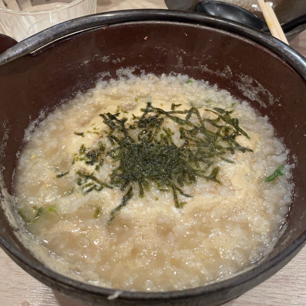 ユーザーが投稿したラーメン後〆のおじやの写真 - 実際訪問したユーザーが直接撮影して投稿した尾尻ラーメン専門店ラーメンおじ屋ひさしの写真