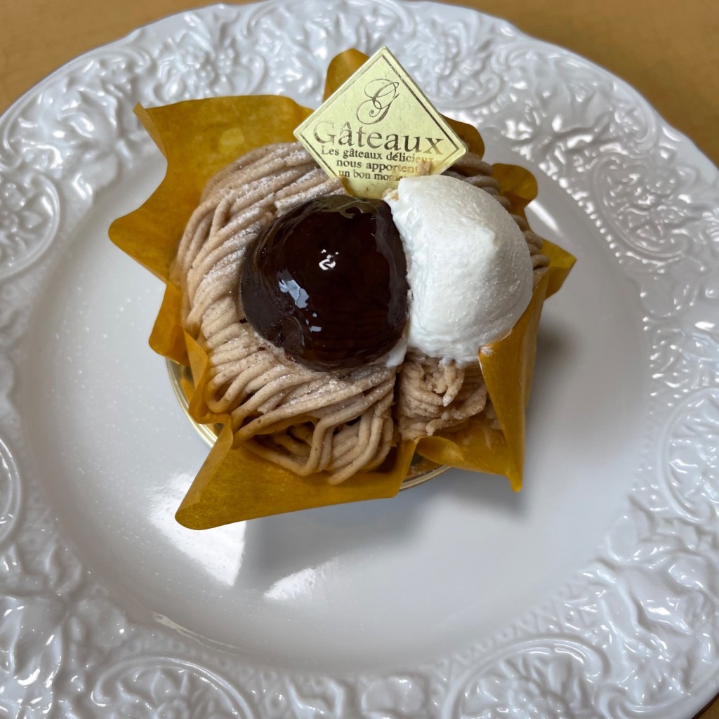ユーザーが投稿したモンブランの写真 - 実際訪問したユーザーが直接撮影して投稿した船橋洋食神戸屋レストラン 芦花公園店の写真