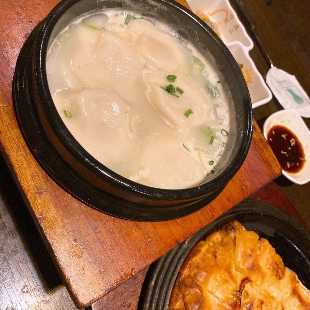 ユーザーが投稿したゴムタン水餃子の写真 - 実際訪問したユーザーが直接撮影して投稿した城東町各国料理韓国料理 身土不二(シントブリ)の写真