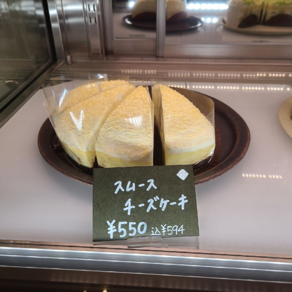 ユーザーが投稿したスムースチーズケーキの写真 - 実際訪問したユーザーが直接撮影して投稿した水口町名坂紅茶専門店ティー&スイーツ マシュマシュの写真