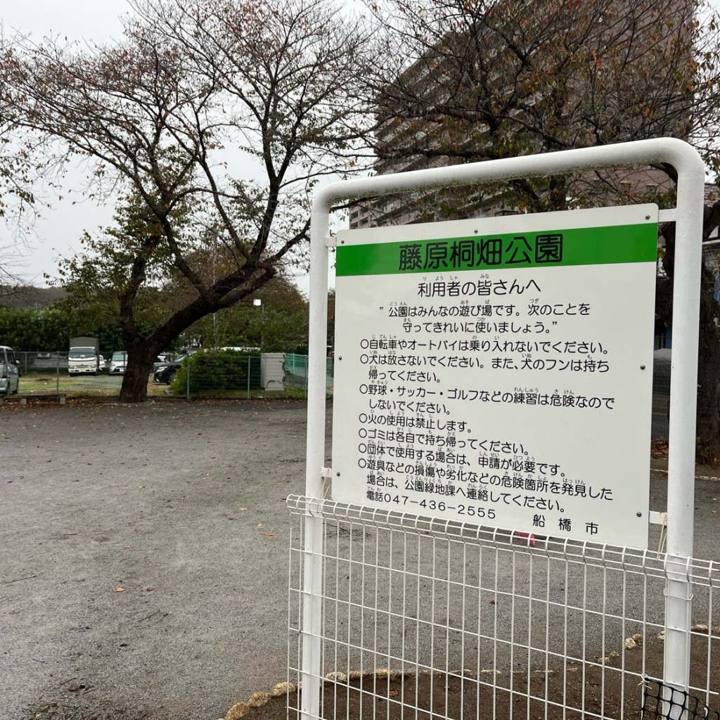 実際訪問したユーザーが直接撮影して投稿した藤原公園藤原桐畑公園の写真