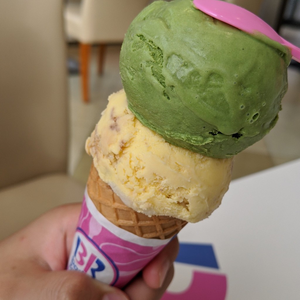 ユーザーが投稿したコーンの写真 - 実際訪問したユーザーが直接撮影して投稿したよもぎ台アイスクリームサーティワンアイスクリーム よもぎ台店の写真