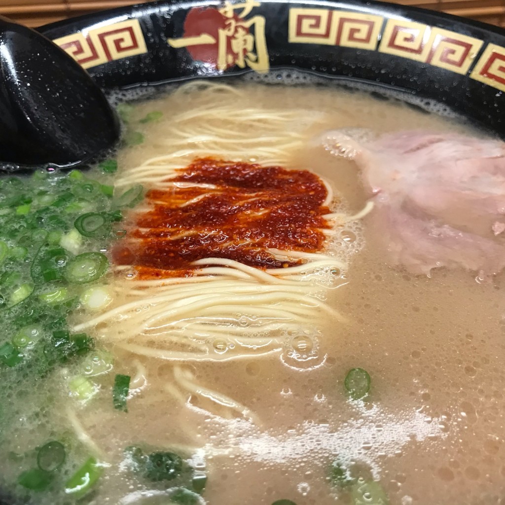 ユーザーが投稿したラーメン(替え玉2回)の写真 - 実際訪問したユーザーが直接撮影して投稿した堂山町ラーメン専門店一蘭 梅田阪急東通店の写真