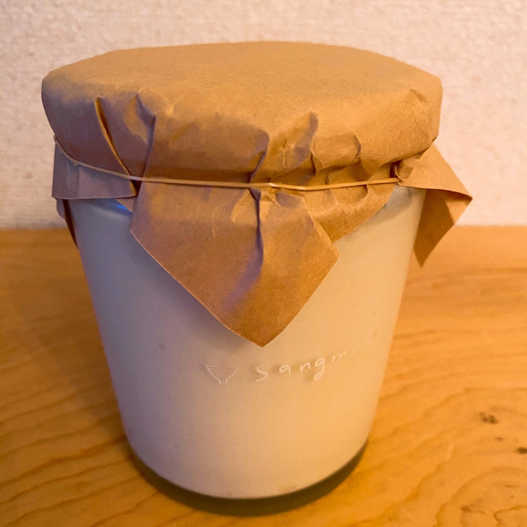 ユーザーが投稿した豆乳プリン瓶の写真 - 実際訪問したユーザーが直接撮影して投稿した東野田町自然食 / 薬膳玄米カフェ実身美sangmiの写真