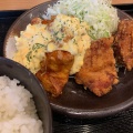 チキン南+から揚げ定食 - 実際訪問したユーザーが直接撮影して投稿した祖師谷鶏料理鶏千 祖師ヶ谷大蔵店の写真のメニュー情報