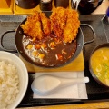 麻婆チキンカツ定食 - 実際訪問したユーザーが直接撮影して投稿した谷中町とんかつかつや 越谷店の写真のメニュー情報