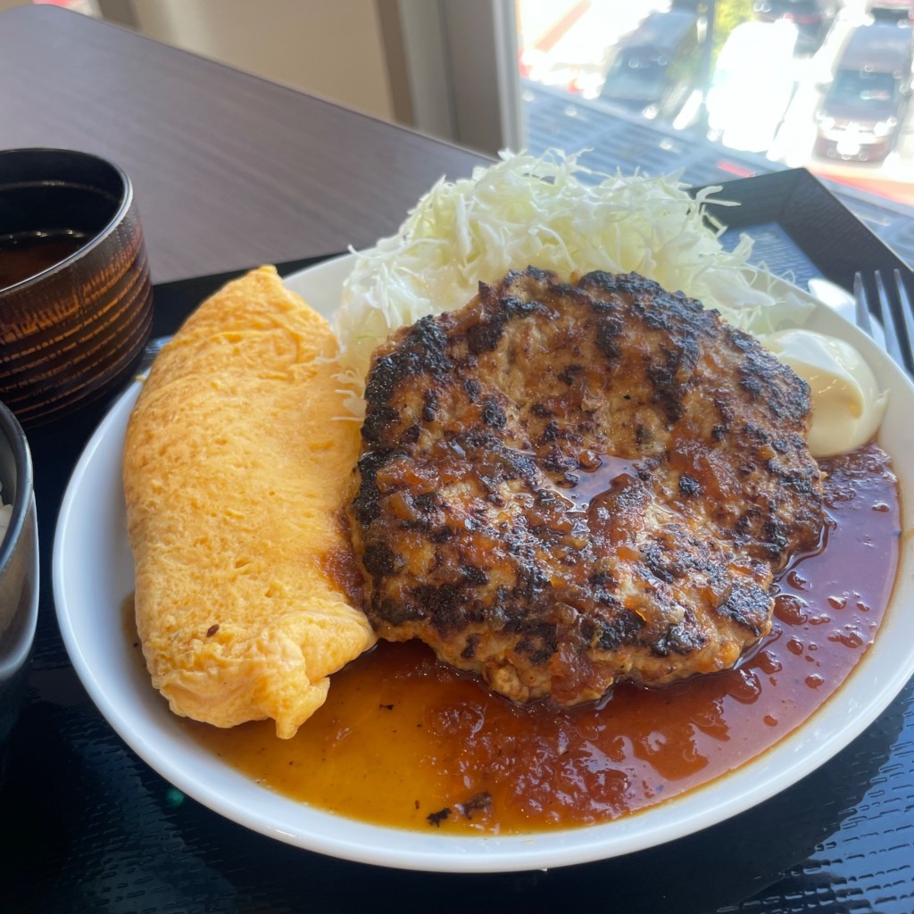 ユーザーが投稿したハンバーグの写真 - 実際訪問したユーザーが直接撮影して投稿した戸崎町洋食ハンバーグ&オムライス マ・メゾン食堂 イオンモール岡崎の写真