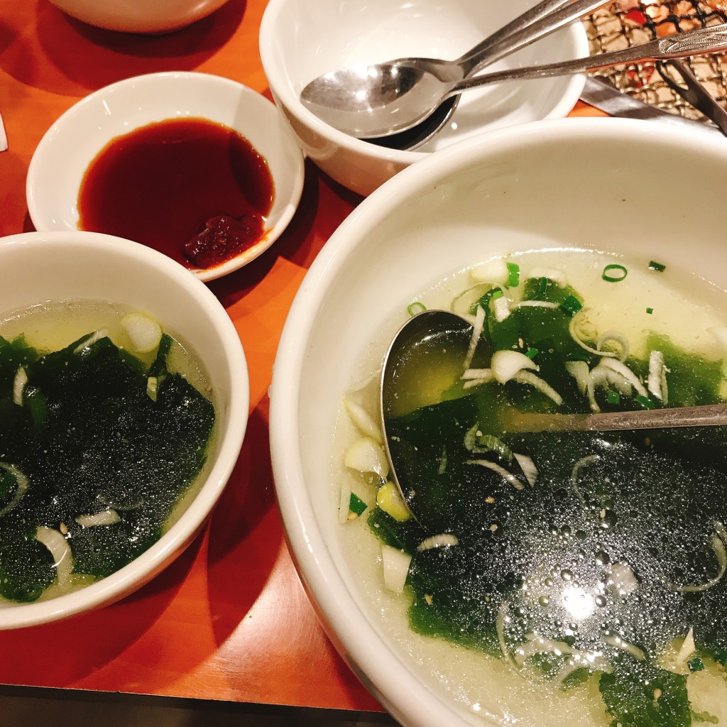 ユーザーが投稿したワカメスープの写真 - 実際訪問したユーザーが直接撮影して投稿した南雪谷焼肉金剛園の写真