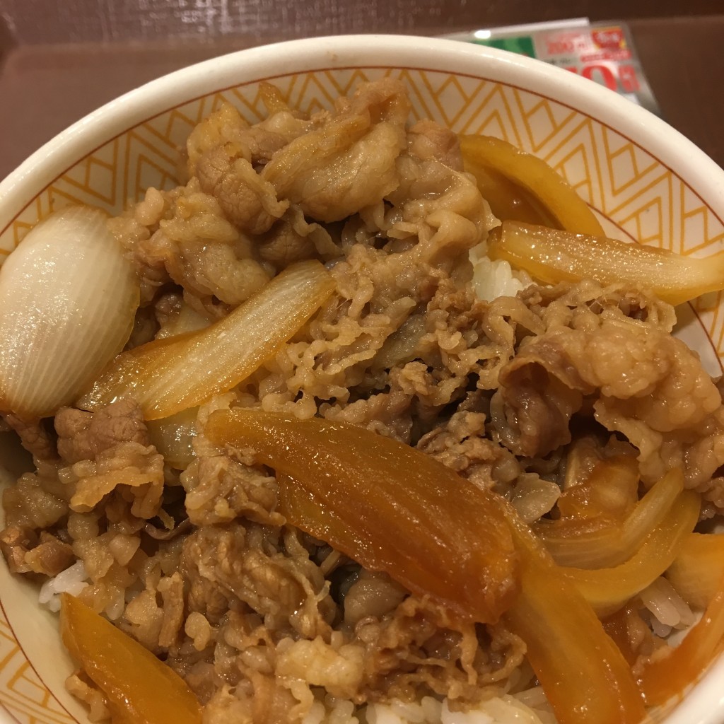 ユーザーが投稿した牛丼並の写真 - 実際訪問したユーザーが直接撮影して投稿した上天神町牛丼すき家 高松上天神店の写真