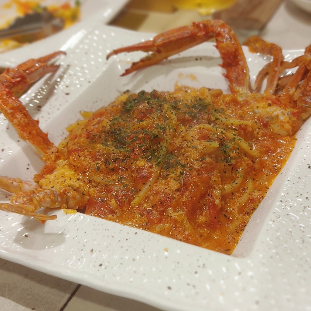 ユーザーが投稿した特Pasta渡り蟹の写真 - 実際訪問したユーザーが直接撮影して投稿した新狭山イタリアンPASTERIA RUCOSSO  新狭山の写真
