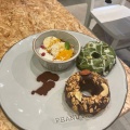 ドーナツセット - 実際訪問したユーザーが直接撮影して投稿した神宮前カフェPEANUTS Cafe SUNNY SIDE kitchenの写真のメニュー情報