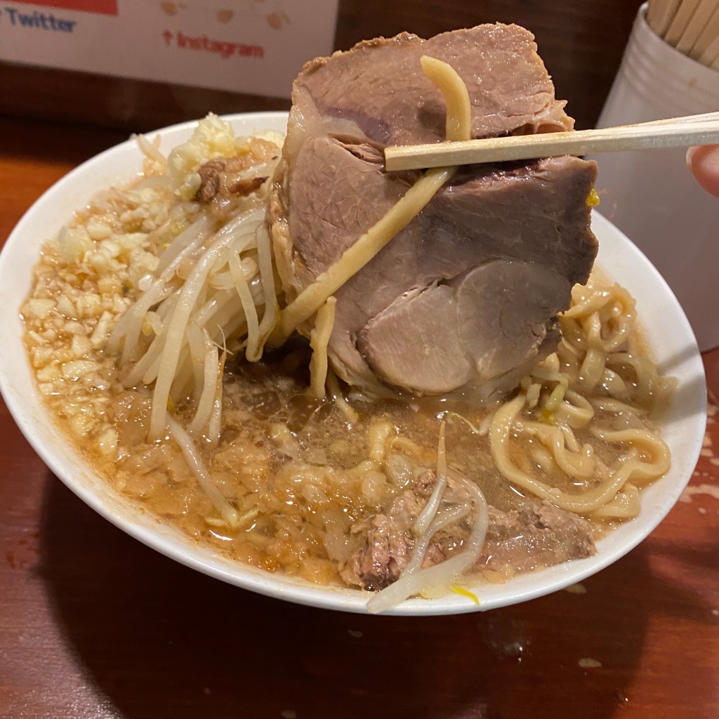 ユーザーが投稿したラーメンの写真 - 実際訪問したユーザーが直接撮影して投稿した鉄砲町ラーメン / つけ麺夢を語れ 松山店の写真