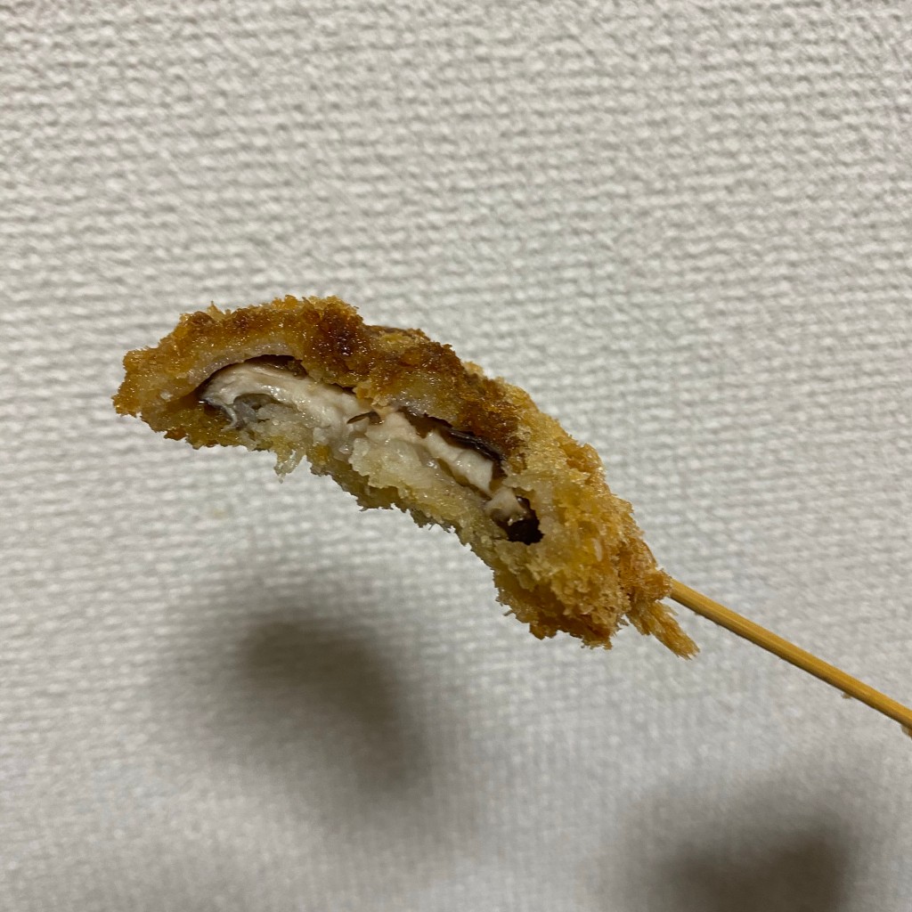 ユーザーが投稿した串揚椎茸の写真 - 実際訪問したユーザーが直接撮影して投稿した成増からあげ福のから 成増駅前店の写真