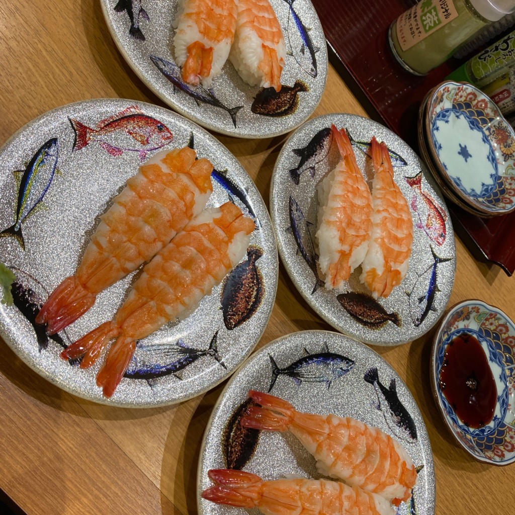 ユーザーが投稿した260円皿の写真 - 実際訪問したユーザーが直接撮影して投稿した久米寿司のん太鮨周南店の写真