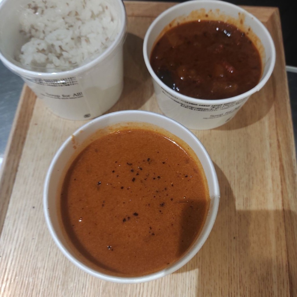 ユーザーが投稿したオマール海老のスープの写真 - 実際訪問したユーザーが直接撮影して投稿した恵比寿南洋食スープストック東京 アトレ恵比寿店の写真