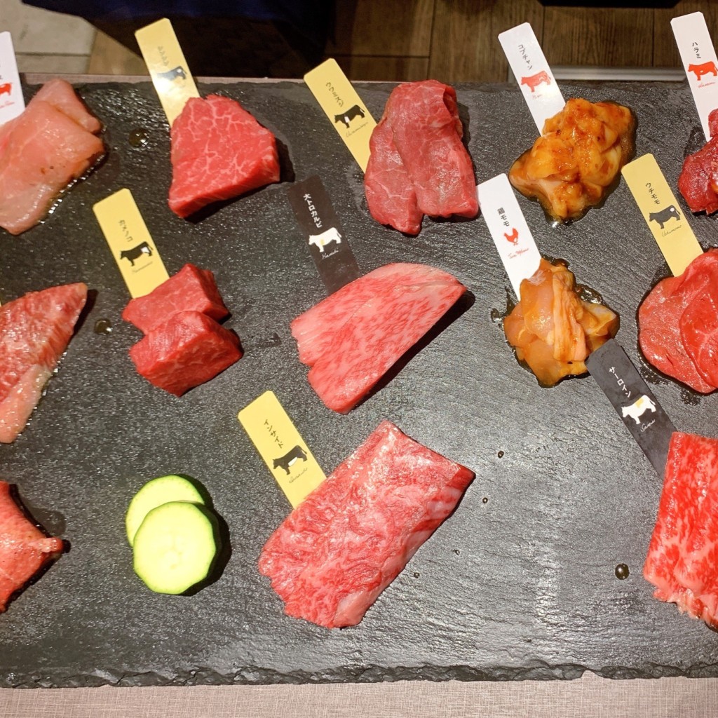 ユーザーが投稿したコースの写真 - 実際訪問したユーザーが直接撮影して投稿した渋谷焼肉熟成和牛焼肉エイジング・ビーフ 渋谷店の写真