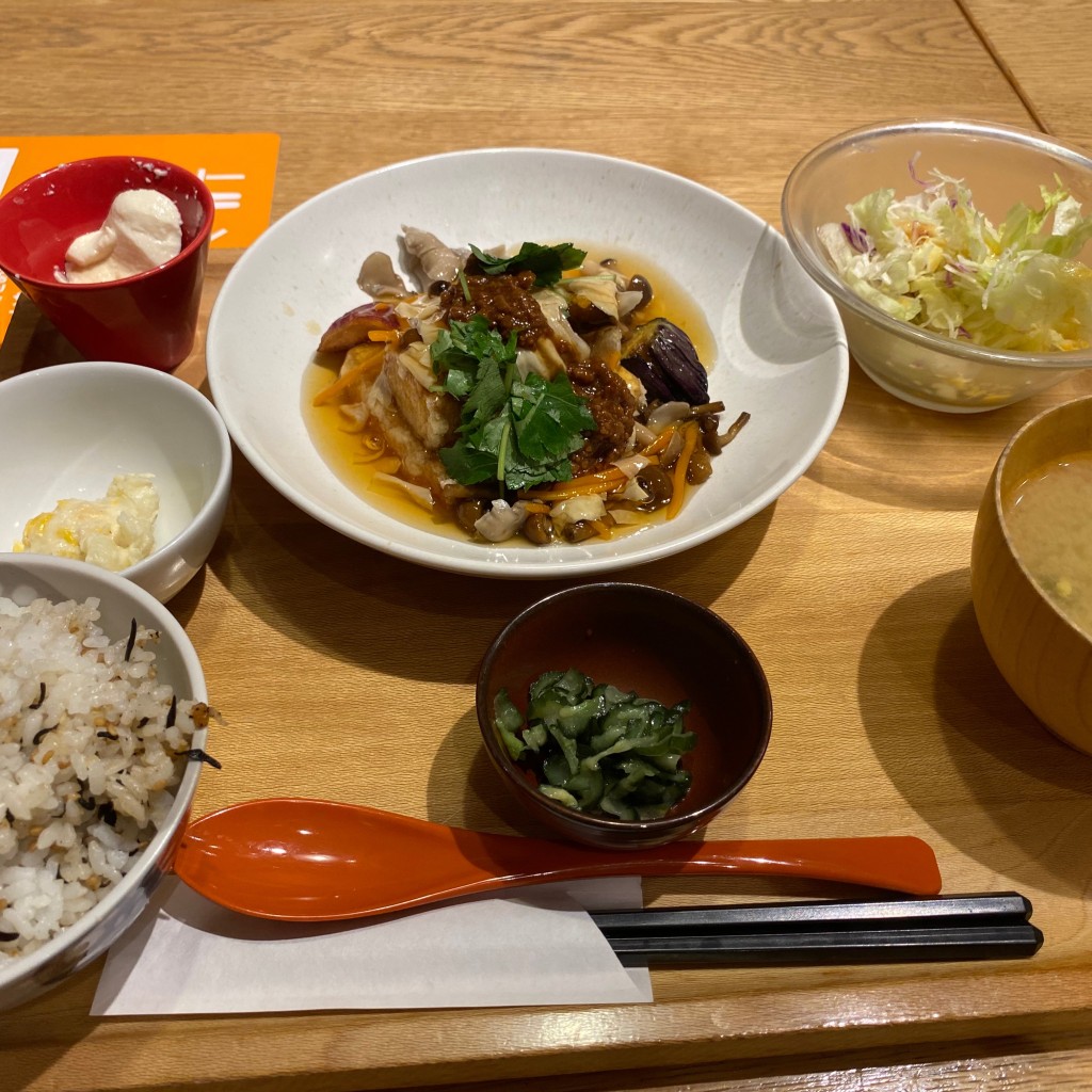 ユーザーが投稿した[定]揚げ出し豆腐の写真 - 実際訪問したユーザーが直接撮影して投稿した山室定食屋おぼんdeごはん ららぽーと富士見店の写真