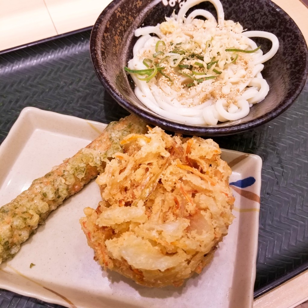 なっちょしーさんが投稿した道玄坂うどんのお店はなまるうどん 渋谷駅西口店/ハナマルウドン シブヤエキニシグチテンの写真