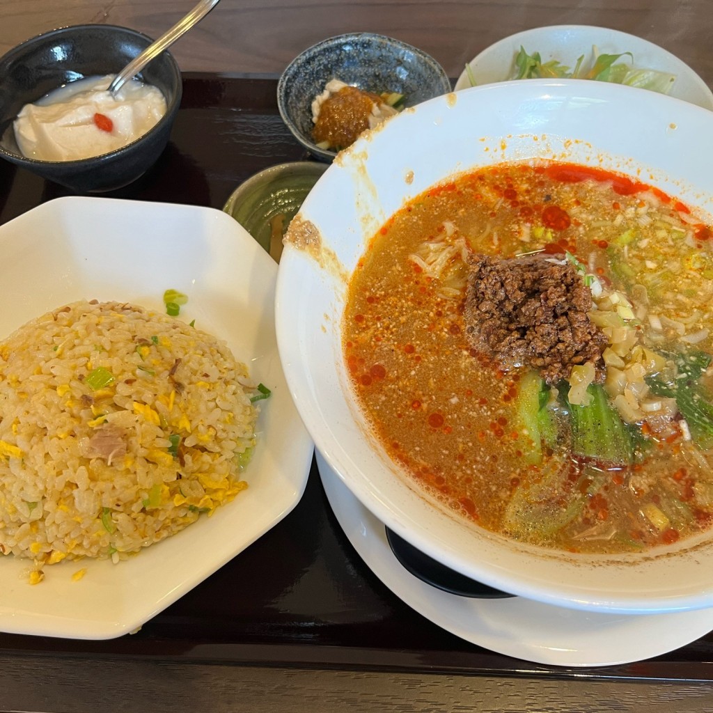 ユーザーが投稿した炒飯・ラーメン ランチの写真 - 実際訪問したユーザーが直接撮影して投稿した神山中華料理中華料理 おぜき飯店の写真