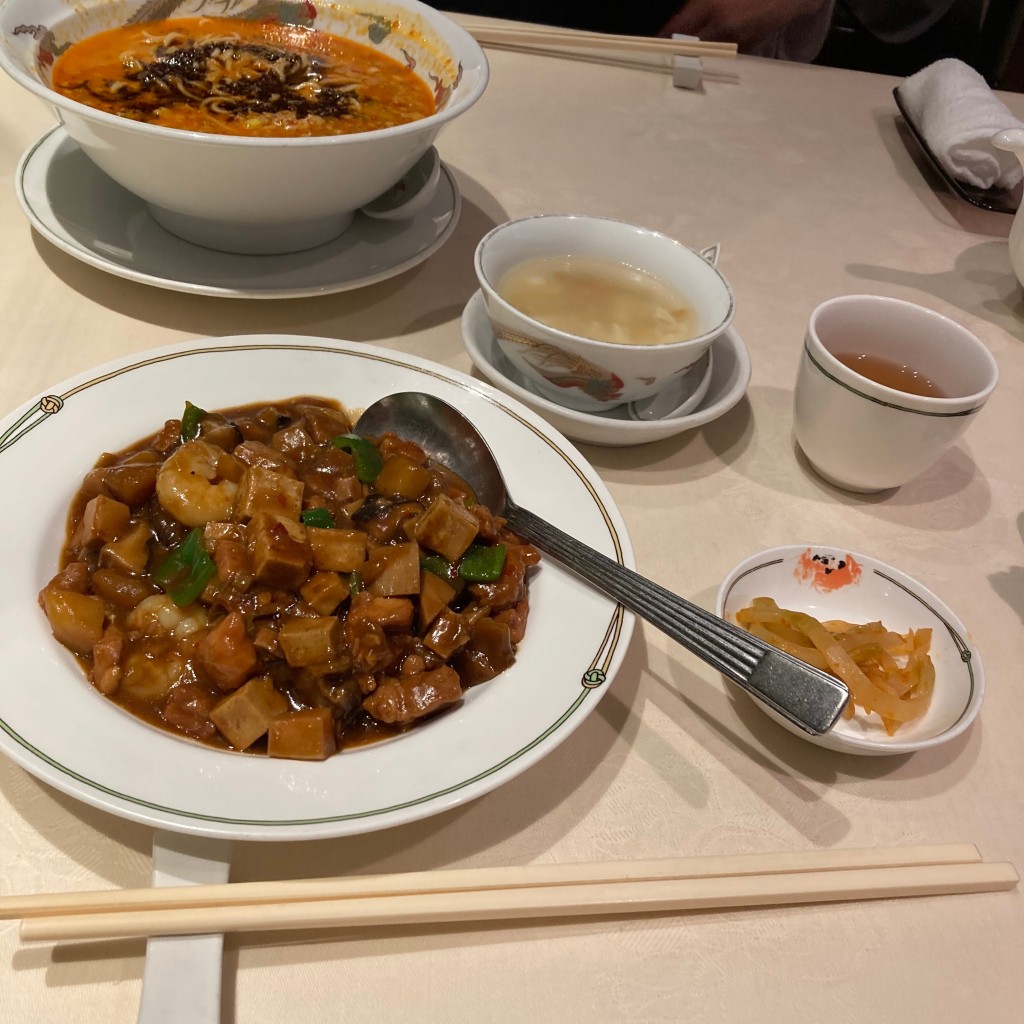 ユーザーが投稿した五目炒め定食の写真 - 実際訪問したユーザーが直接撮影して投稿した芝中華料理中国飯店 三田の写真
