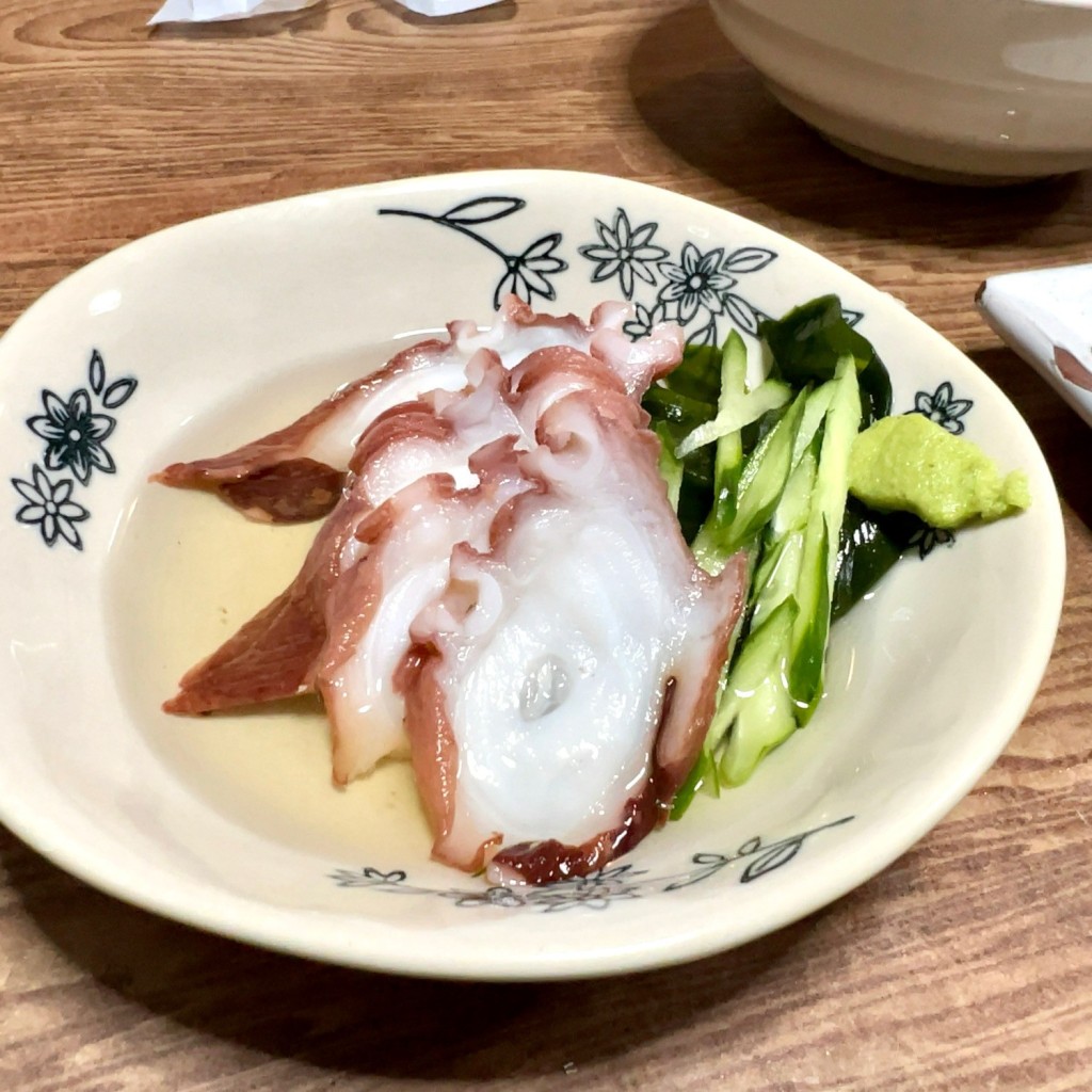 ユーザーが投稿したたこ酢の写真 - 実際訪問したユーザーが直接撮影して投稿した西蒲田居酒屋鳥万 本店の写真