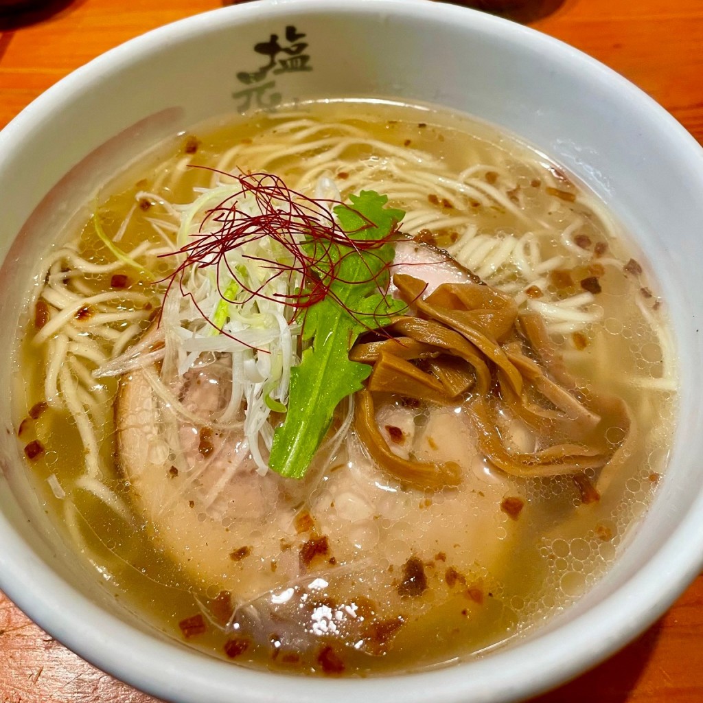 ラインモさんが投稿した穴闇ラーメン専門店のお店塩元帥 法隆寺店/シオゲンスイ 	ホウリュウジテンの写真