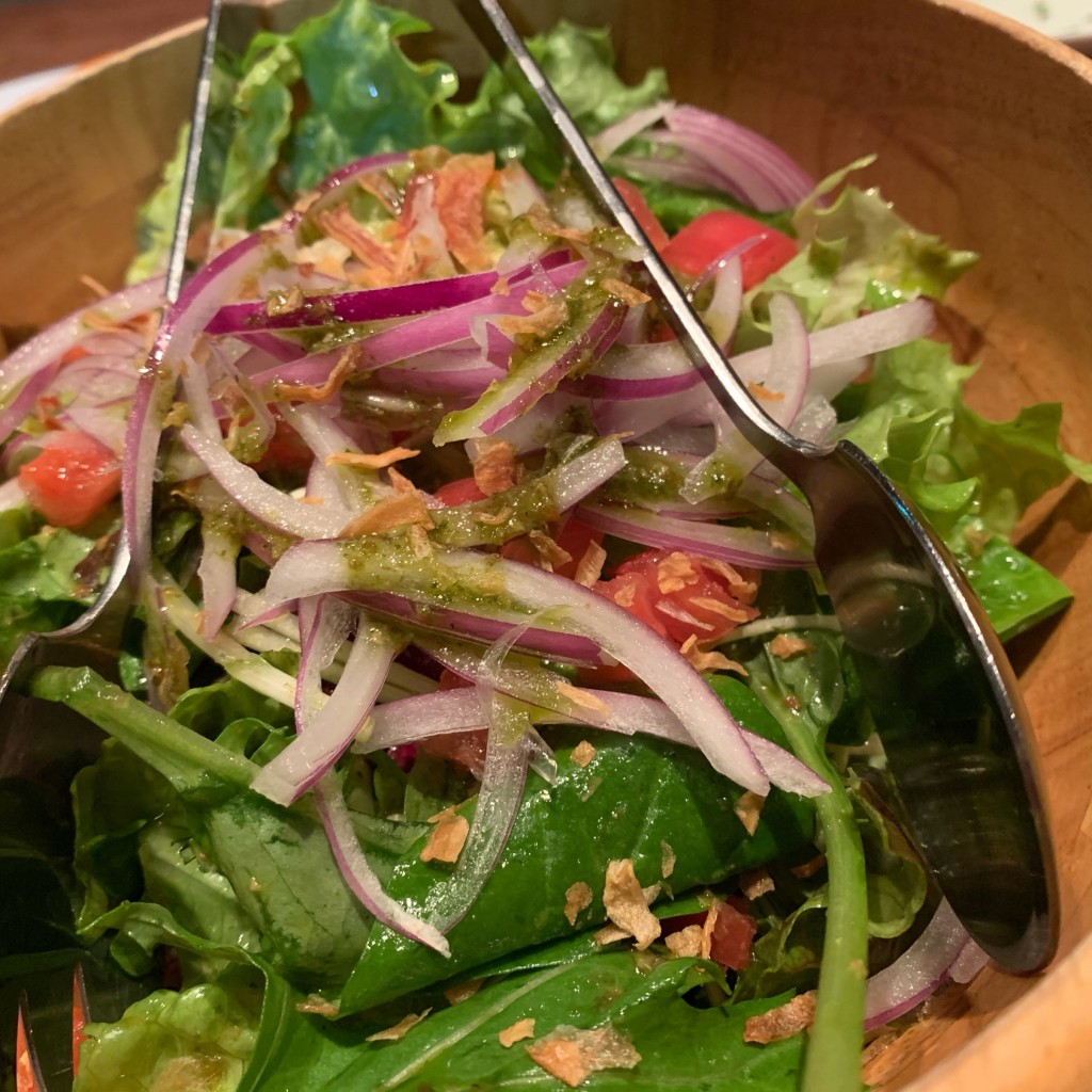 ユーザーが投稿したグリーンサラダの写真 - 実際訪問したユーザーが直接撮影して投稿した千駄ヶ谷各国料理HATONOMORIの写真