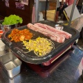 サムギョプサルセット - 実際訪問したユーザーが直接撮影して投稿した椿町韓国料理赤豚屋名駅西口店の写真のメニュー情報