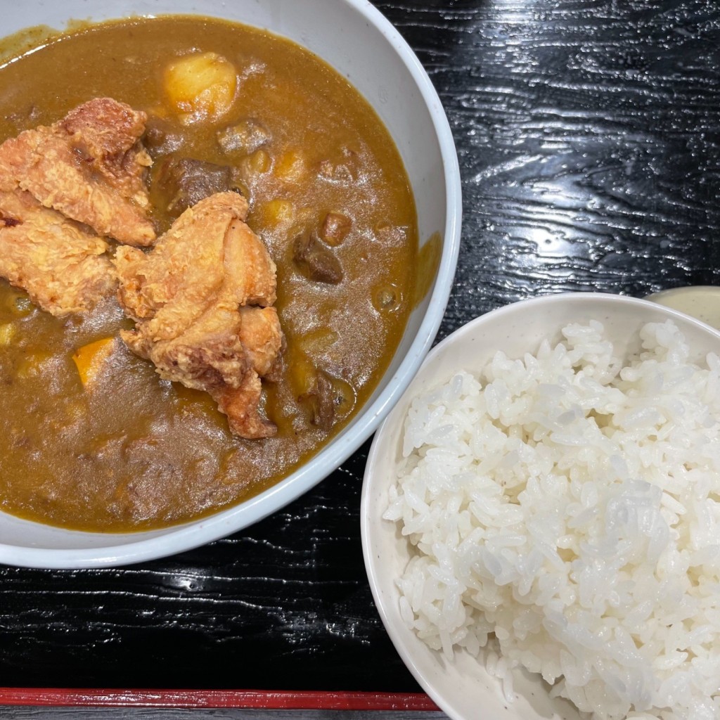 ユーザーが投稿した唐カレーぶっかけセットの写真 - 実際訪問したユーザーが直接撮影して投稿した和白丘うどん資さんうどん 和白店の写真