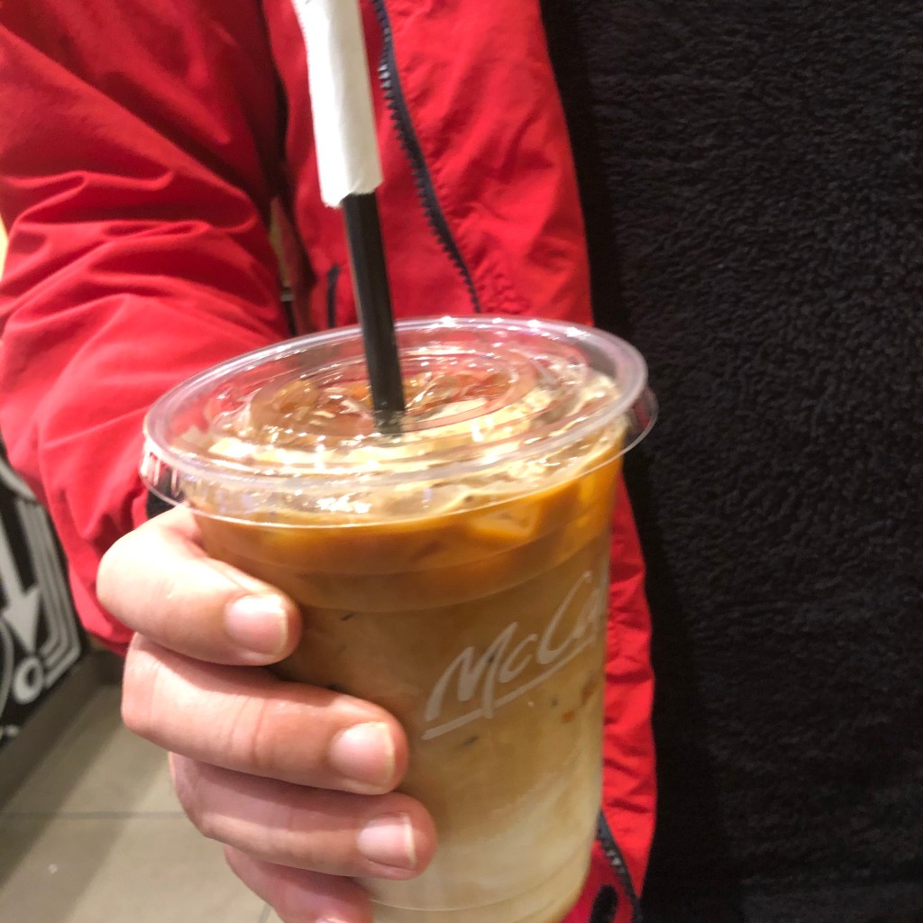 ユーザーが投稿したMCカフェラテの写真 - 実際訪問したユーザーが直接撮影して投稿した楠葉朝日ファーストフードマクドナルド 枚方くずは店の写真