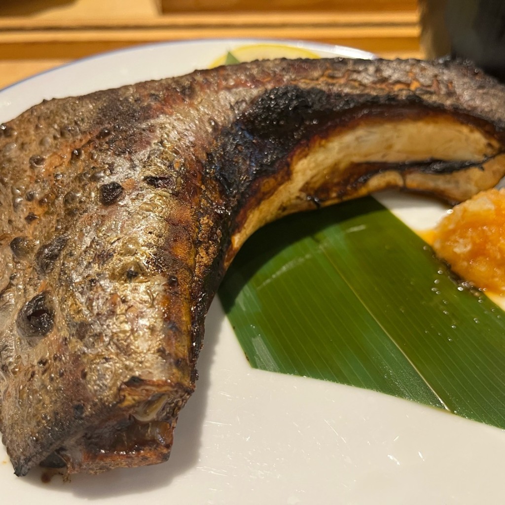 ユーザーが投稿した鮪カマ塩焼き定食の写真 - 実際訪問したユーザーが直接撮影して投稿した鶴見郷土料理龍神丸 イオンモール鶴見緑地店の写真