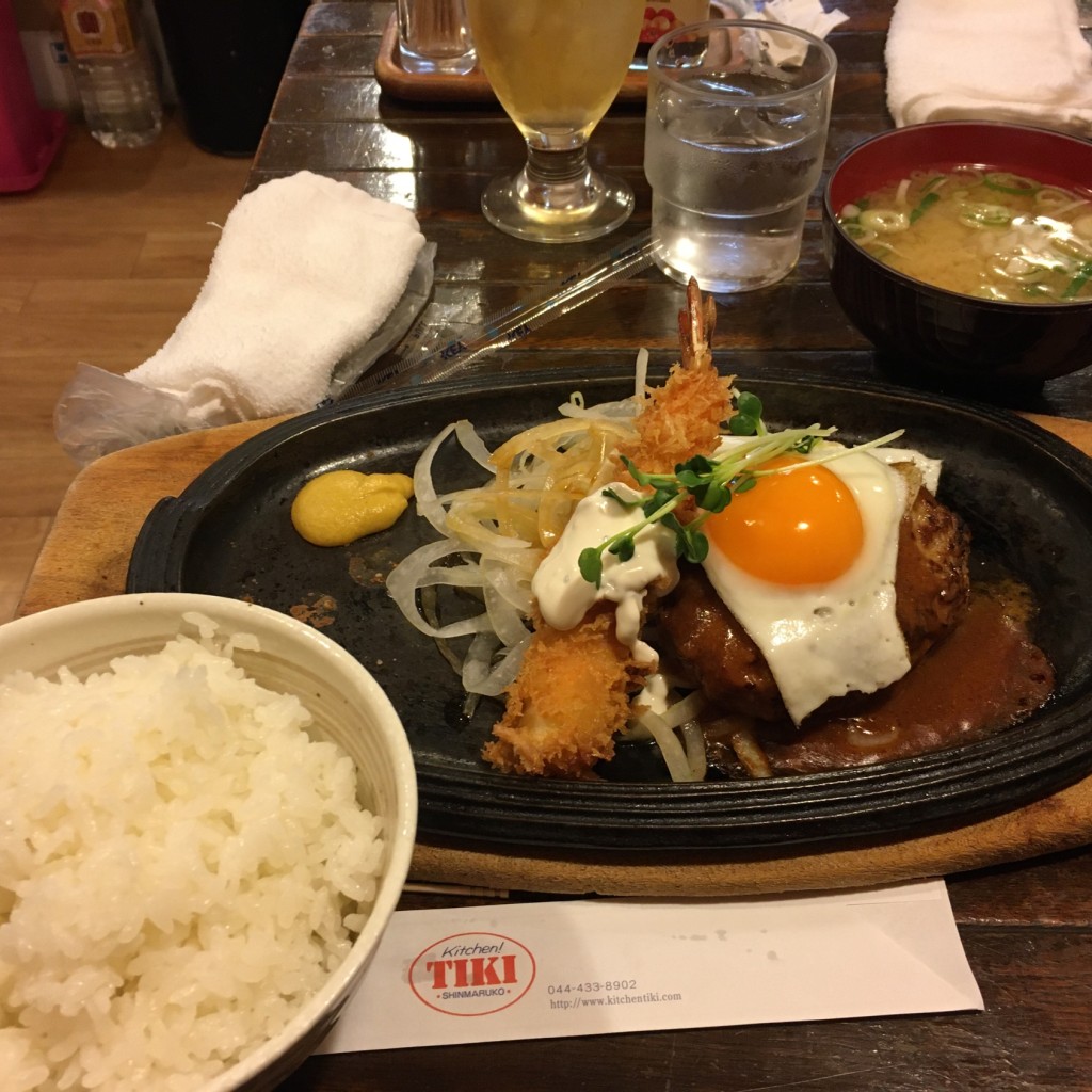 ユーザーが投稿したコンビハンバーグAの写真 - 実際訪問したユーザーが直接撮影して投稿した新丸子東洋食キッチンTiKiの写真