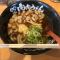 鶏うどん - 実際訪問したユーザーが直接撮影して投稿した渡辺通うどん元祖 肉肉うどん 薬院店の写真のメニュー情報