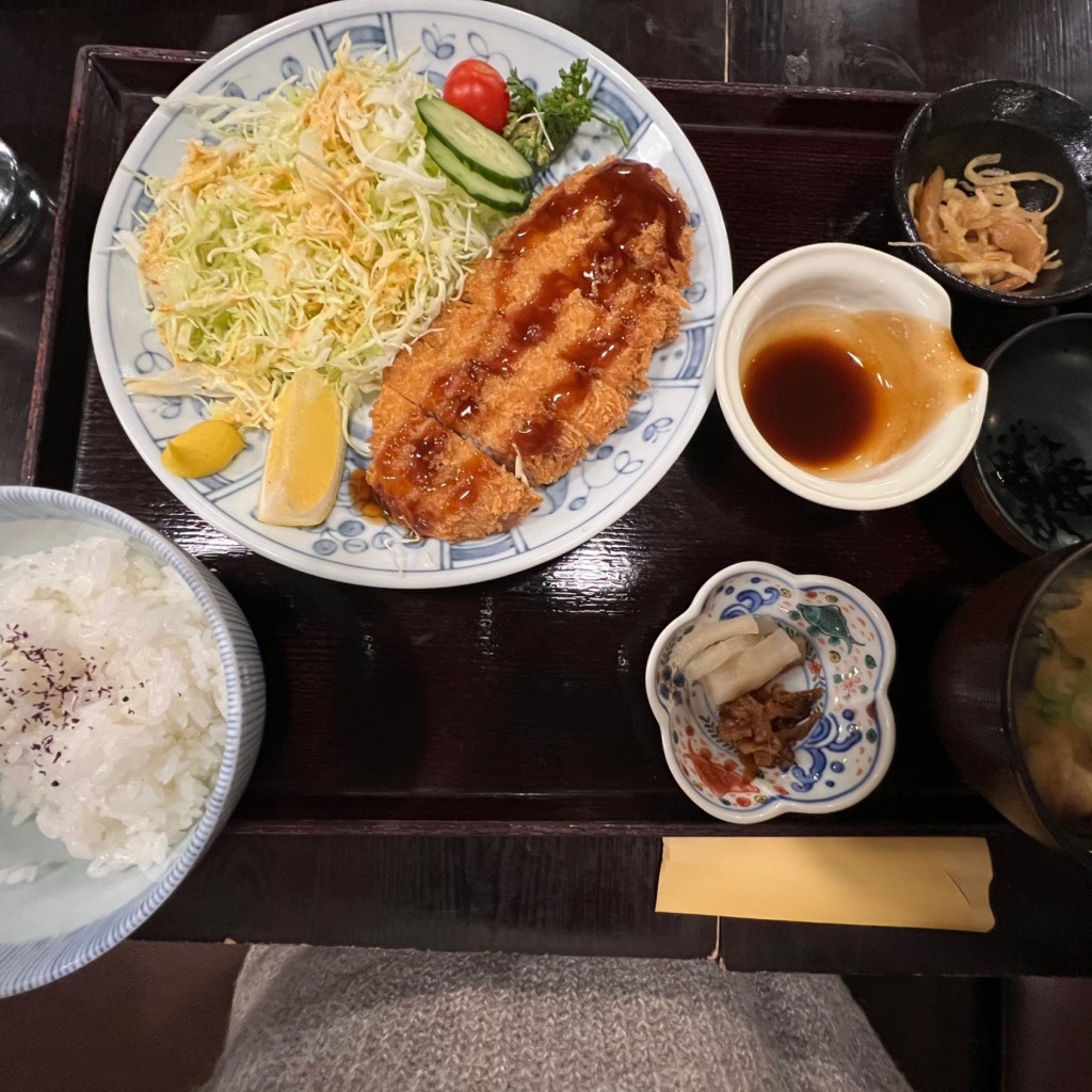 ユーザーが投稿したロースカツ御膳の写真 - 実際訪問したユーザーが直接撮影して投稿した塔之澤和食 / 日本料理囲炉裏茶寮 八里の写真