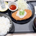 おろしポン酢ロースカツ定食 - 実際訪問したユーザーが直接撮影して投稿した要町とんかつ松のや 千川店の写真のメニュー情報