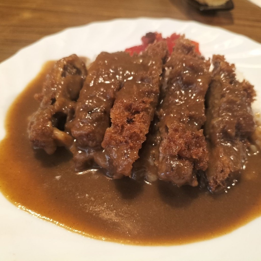 ユーザーが投稿したカツカレーの写真 - 実際訪問したユーザーが直接撮影して投稿した万代東洋食サンレモの写真