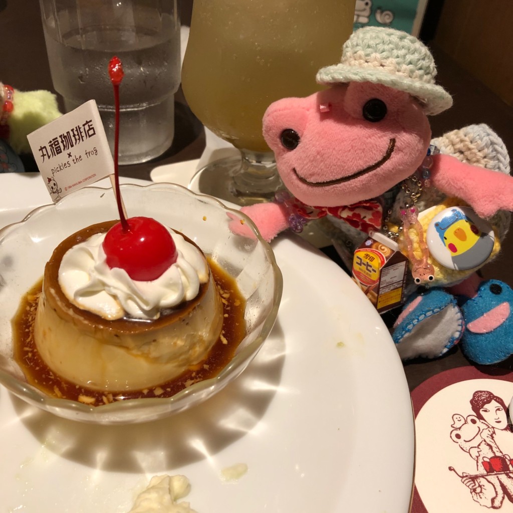 ユーザーが投稿したホットケーキ プリンプレートの写真 - 実際訪問したユーザーが直接撮影して投稿した梅田カフェ丸福珈琲店 ルクアイーレ店の写真