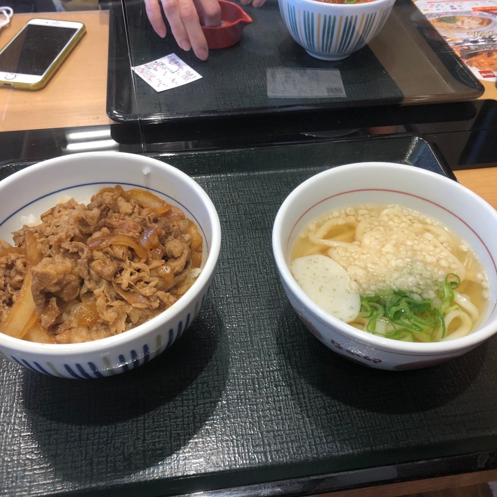 ユーザーが投稿したランチ 和風牛丼、ハイカラうどんの写真 - 実際訪問したユーザーが直接撮影して投稿した西多賀丼ものなか卯 ベガロポリス仙台南店の写真