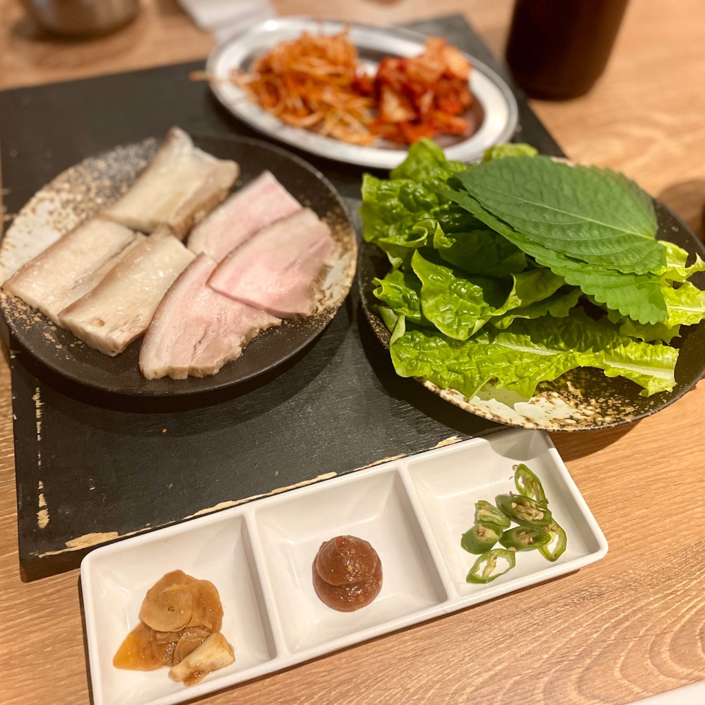 ユーザーが投稿したポッサムの写真 - 実際訪問したユーザーが直接撮影して投稿した小川町韓国料理韓国料理&BBQ ペゴッパヨ 川崎本店の写真
