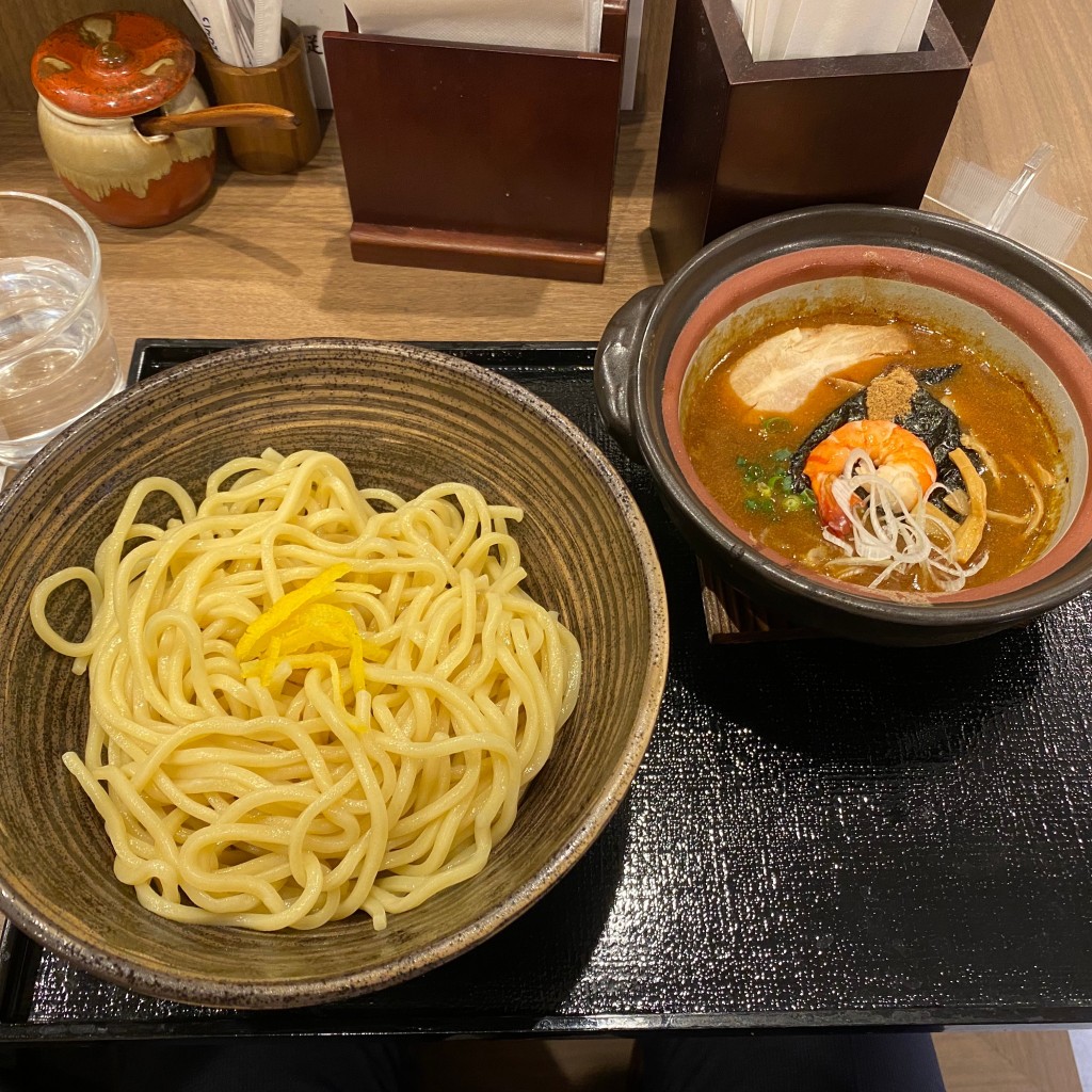 ユーザーが投稿したえびつけ麺の写真 - 実際訪問したユーザーが直接撮影して投稿した新橋ラーメン専門店麺屋 五常 ウイング新橋店の写真