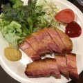 自家製ベーコンステーキ定食 - 実際訪問したユーザーが直接撮影して投稿した北城洋食グリンデルの写真のメニュー情報