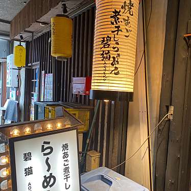 ラーメン大好き寛美さんさんが投稿した片町ラーメン専門店のお店焼きあご煮干しらぁめん 碧猫/ヤキアゴニボシラァメン アオネコの写真